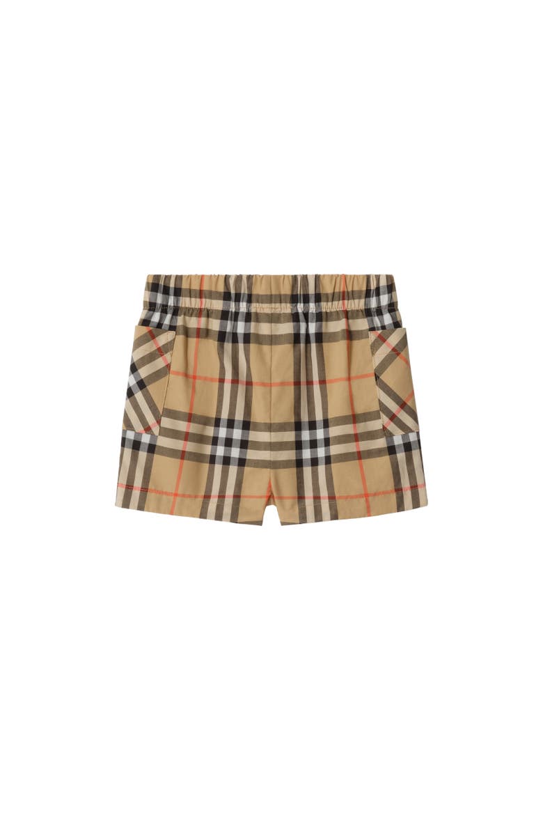 Check Cotton Two-piece Set, Alternate, color, Sand beige