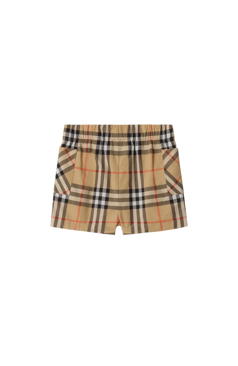Burberry Check Cotton Two-piece Set, Alternate, color, Sand Beige