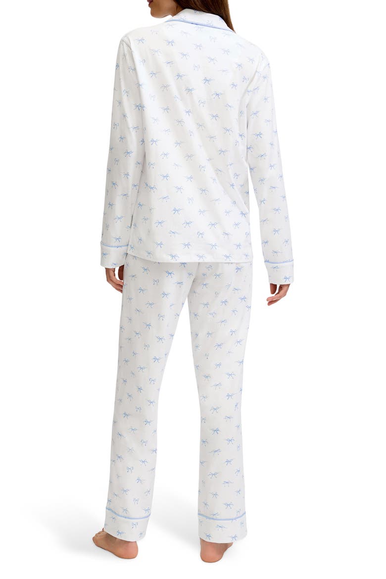 Bows Classic Pima Cotton Pajamas, Alternate, color, WHITE