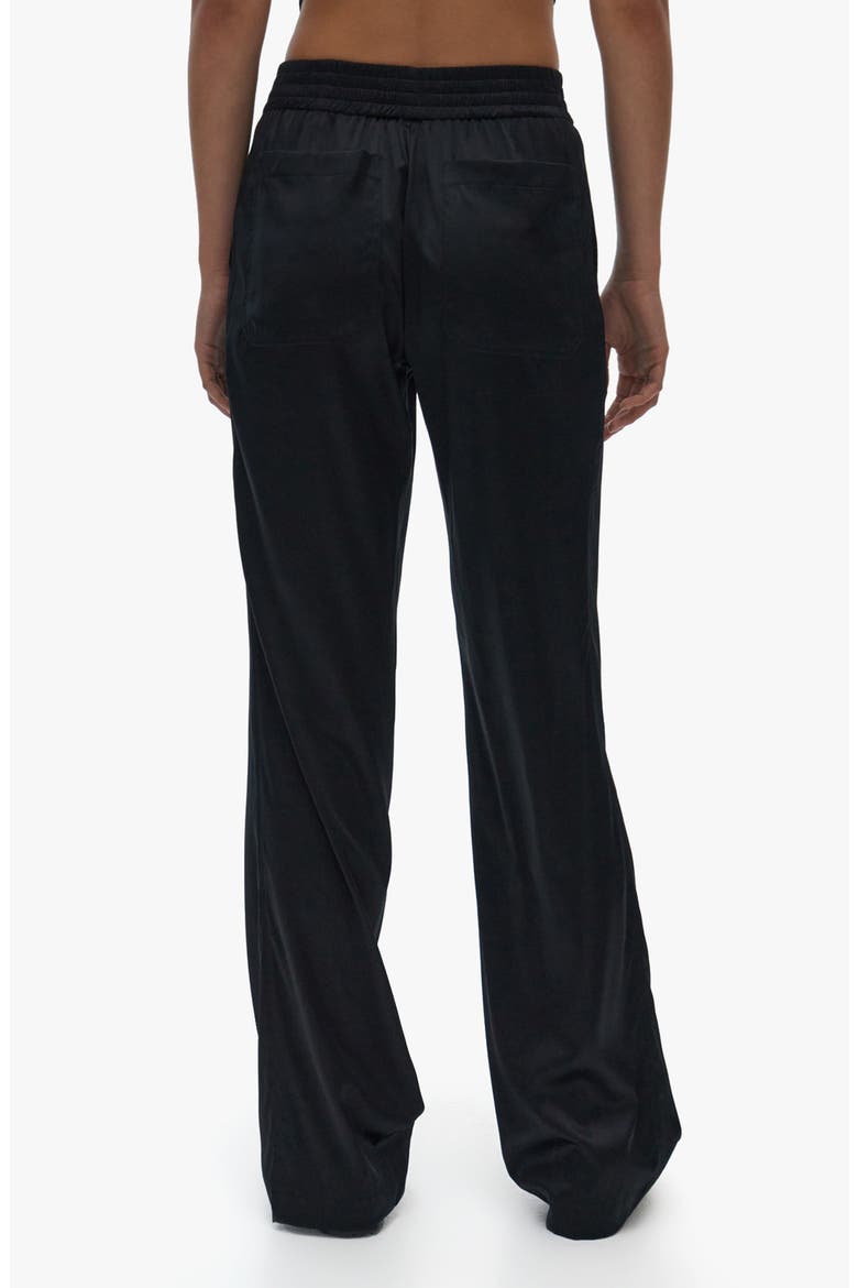 Stretch Silk Pants, Alternate, color, BLACK