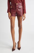 L'AGENCE Dionne Faux Leather Shorts