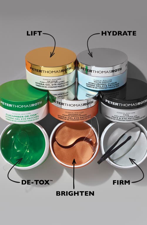 Peter Thomas Roth 24k Gold Lift & Firm Hydra-gel Eye Patches In Transparent