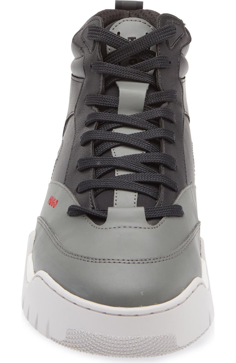 BOSS Kedge Hito Napu High Top Sneaker, Alternate, color, Charcoal