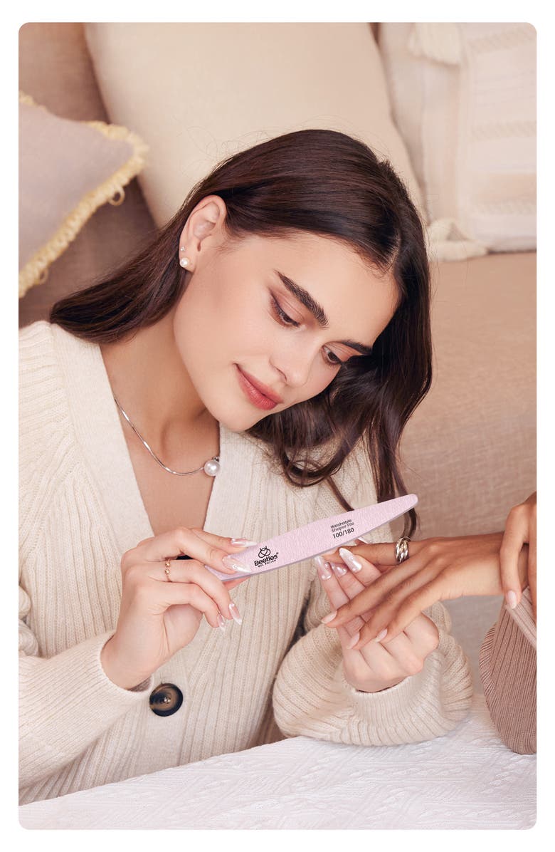 Beetles Gel Nail Polish(Black&White) Kit With UV Light, Alternate, color, Ethereal Glow