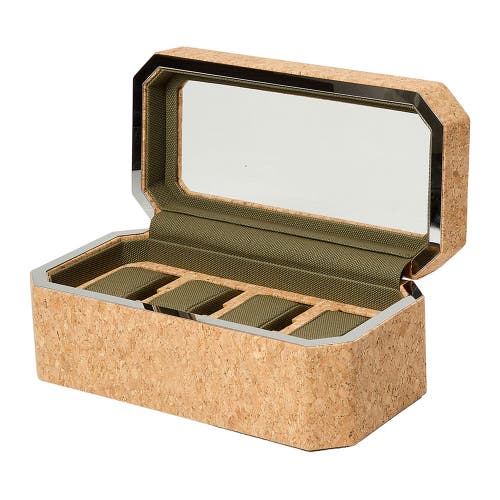 Wolf Cortiça 4 Piece Watch Box In Natural Cork