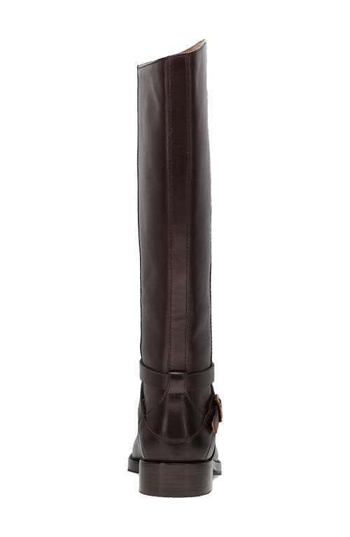 Frye Melissa Button Knee High Riding Boot In Brown
