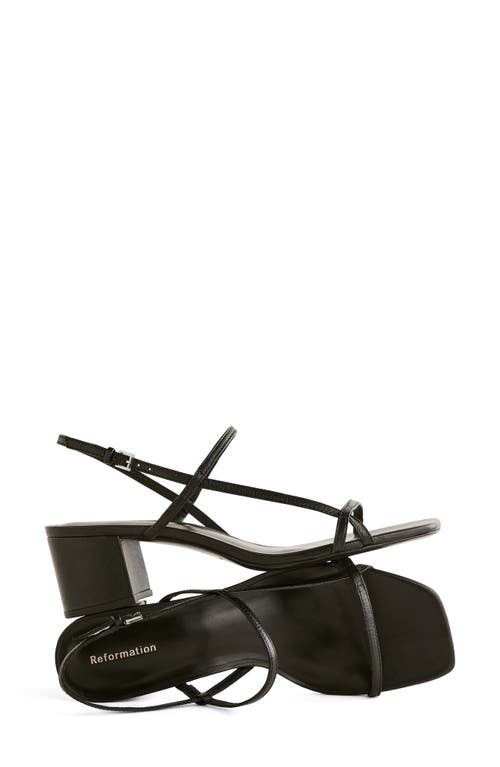 Reformation Serenity Block Heeled Sandal In Black