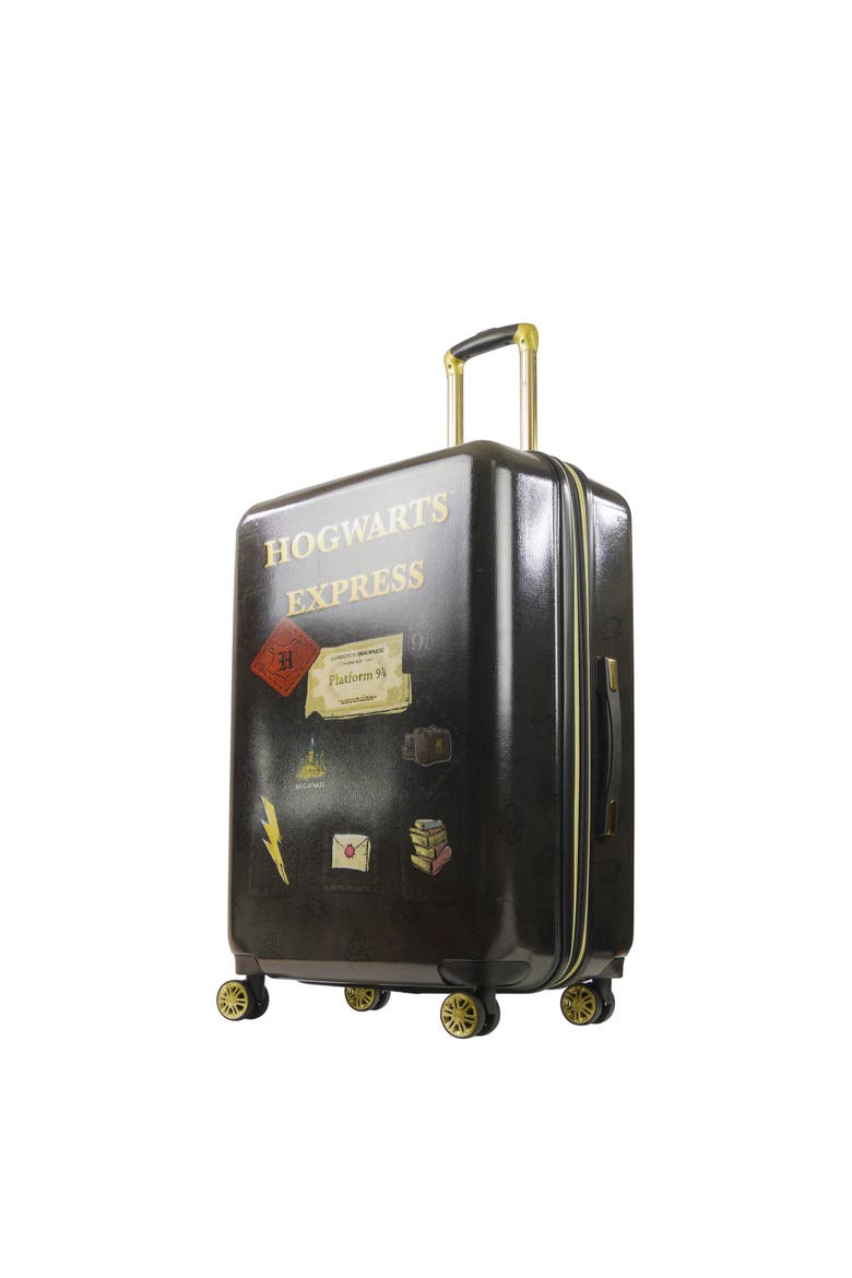 WB Harry Potter Hogwart Express Hardside Printed Abs 29 Inch Luggage, Main, color, Black