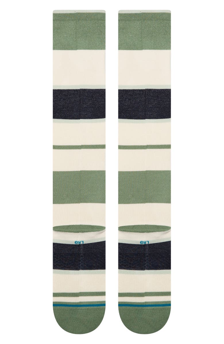 Stance Stripe Delight Compression Over the Calf Socks, Alternate, color, Ivory