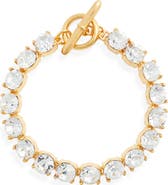 Kenneth Jay Lane Crystal Toggle Bracelet