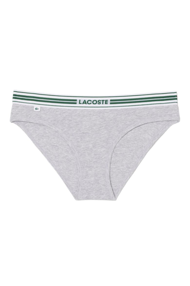 Stretch Cotton Bikini Briefs, Main, color, SILVER CHINE