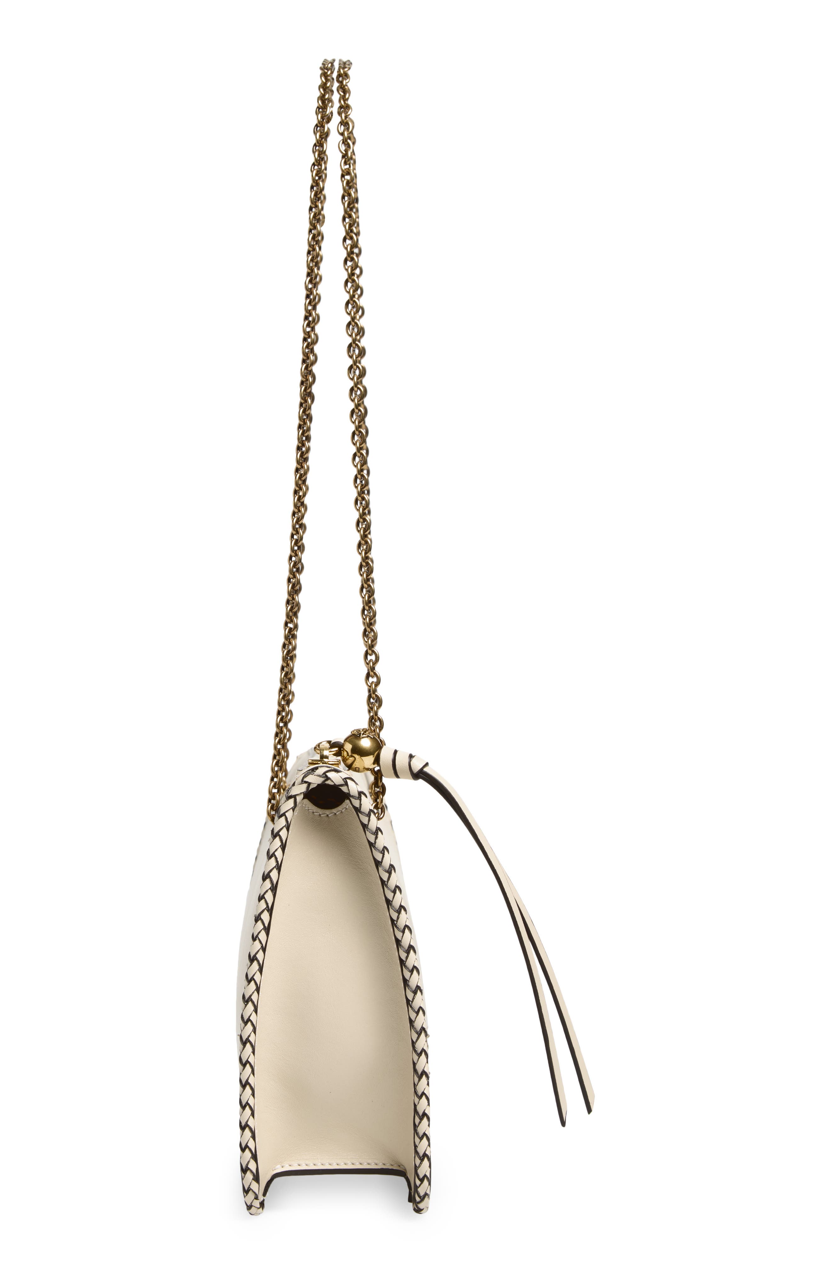 Leather Crossbody Bag, Alternate, color, PANNA