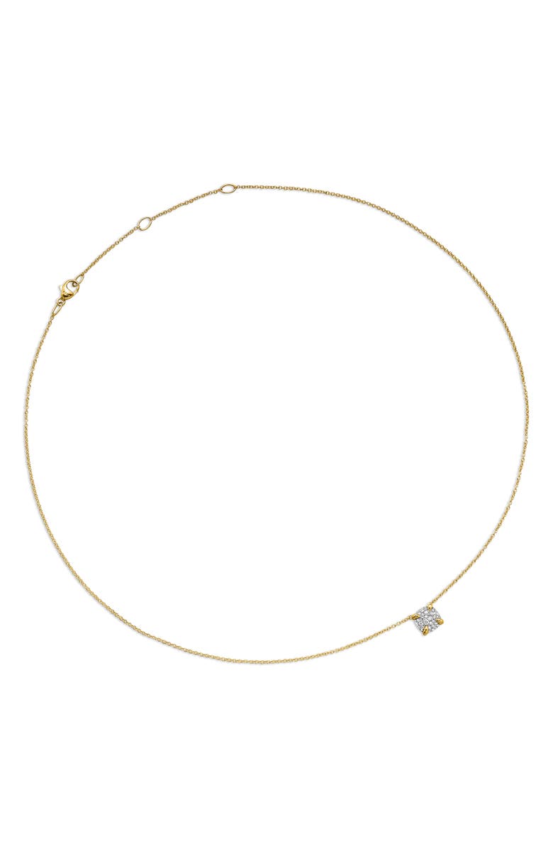 David Yurman Petite Chatelaine<sup>®</sup> 18K Yellow Gold & Diamond Pendant Necklace, 7mm, Alternate, color, Diamond