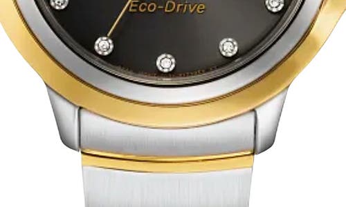 Citizen Cece Diamond Eco-drive Bracelet Watch, 32mm In Two Tone