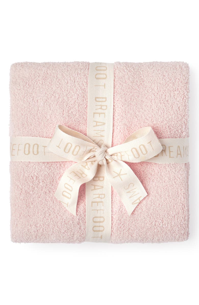 Barefoot Dreams<sup>®</sup> CozyChic<sup>®</sup> Cotton Seashell Texture Stoller Blanket, Alternate, color, Pink