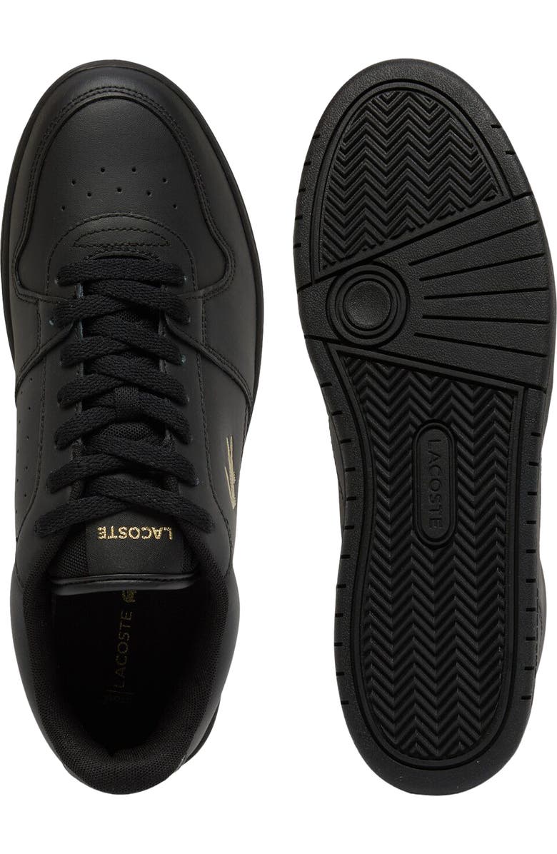 Lacoste Low Top Sneaker, Alternate, color, Black/ Gold