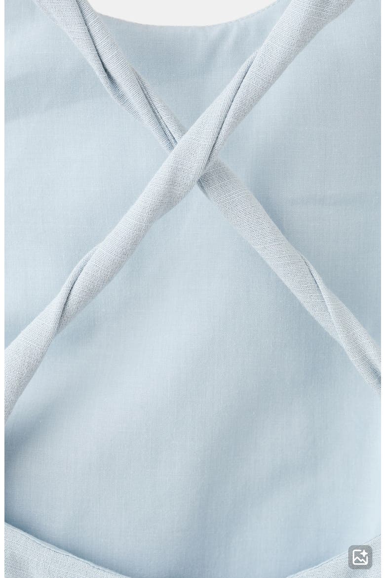 Racerback Flowing Asymmetric Dress, Alternate, color, SKY BLUE