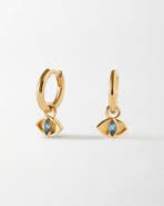 Edge of Ember Evil Eye Huggie Earrings