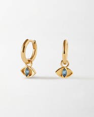 Edge of Ember Evil Eye Huggie Earrings