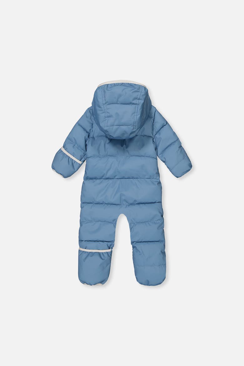 Car Seat Adapted Fleece-Lined Snowsuit, Alternate, color, Blue-Grey