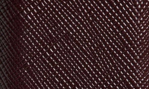 Nordstrom Waylen Saffiano Leather Belt In Burgundy