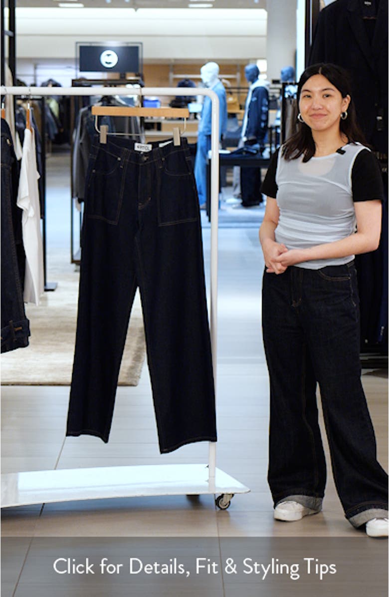 High Waist Wide Leg Jeans, sales video thumbnail