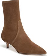 Veronica Beard Lisa 45 Stretch Kitten Heel Bootie