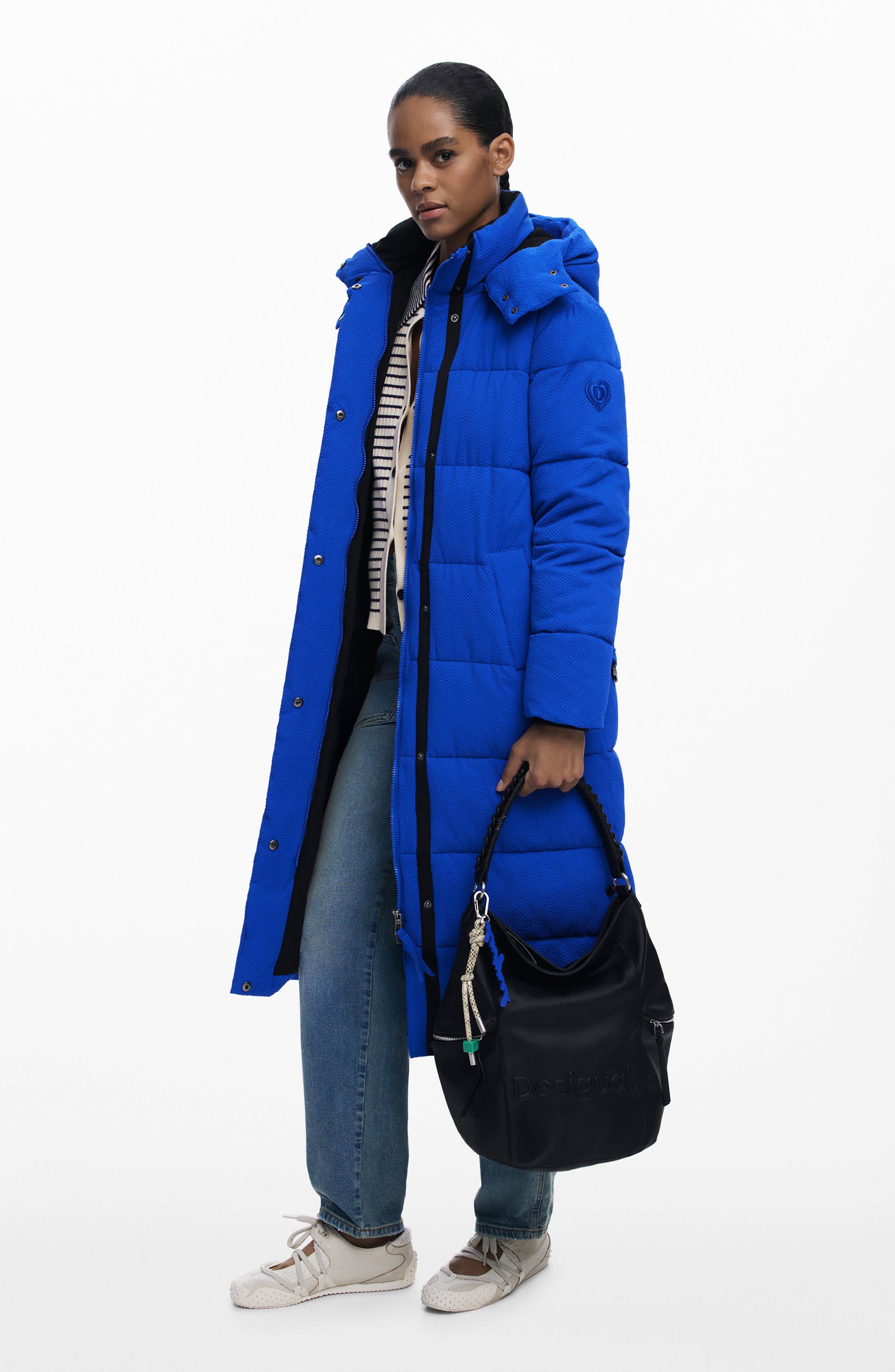 Desigual Big Faux Suede Convertible Backpack, Alternate, color, Black