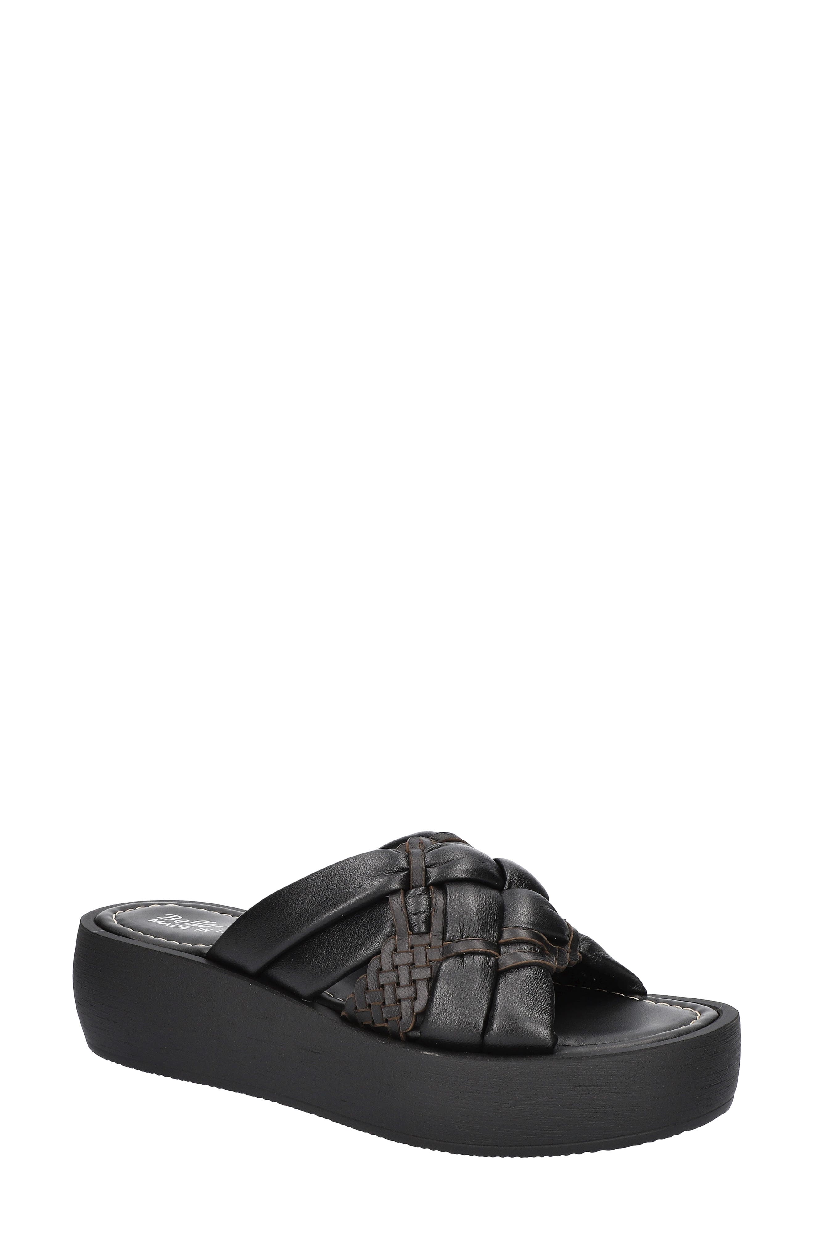 Bella Vita Woven Platform Slide Sandal, Main, color, 