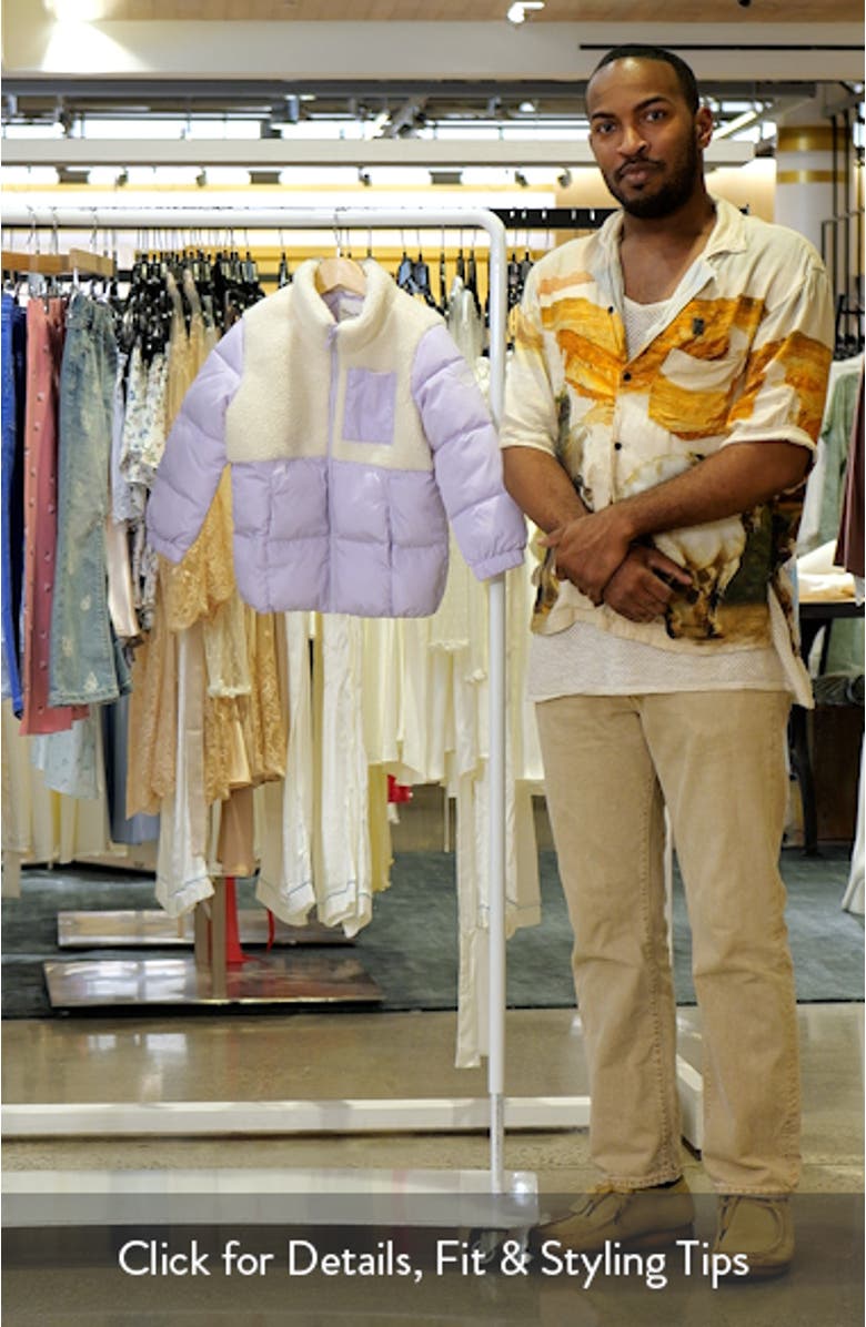 Kids' Mixed Media Puffer Jacket, sales video thumbnail