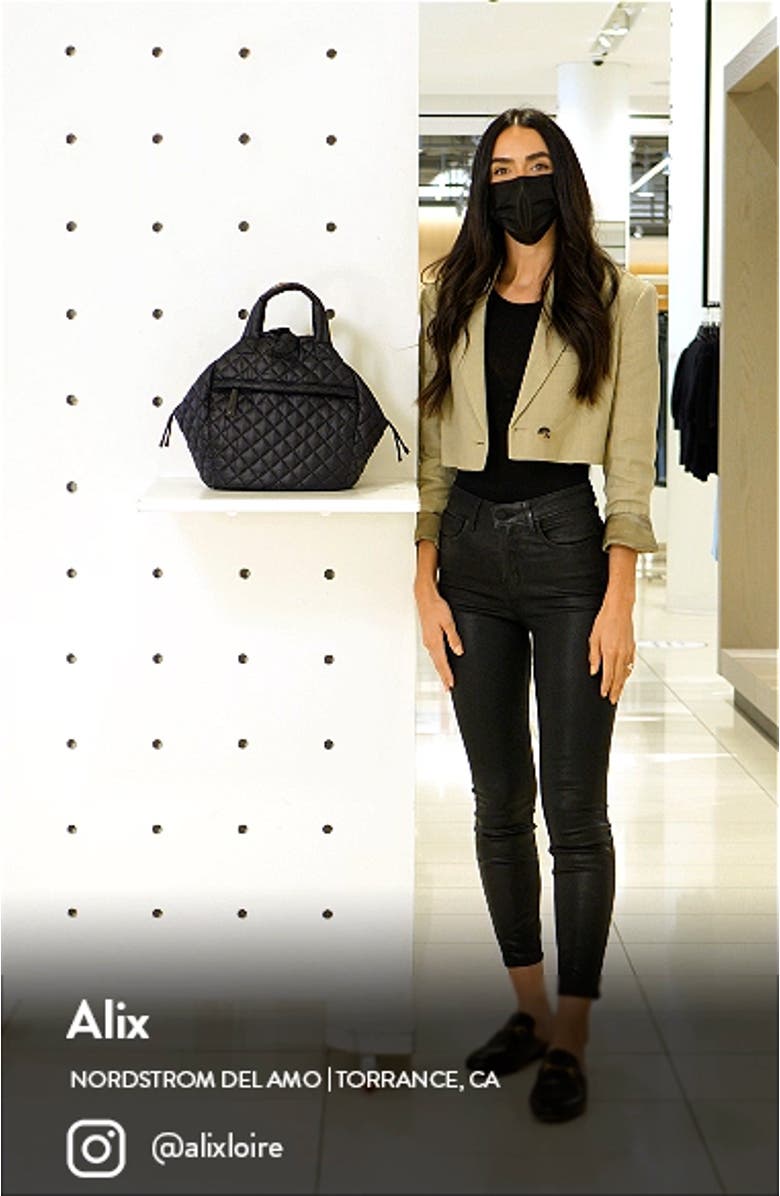 Metro Water Resistant Nylon Drawstring Bucket Bag, sales video thumbnail