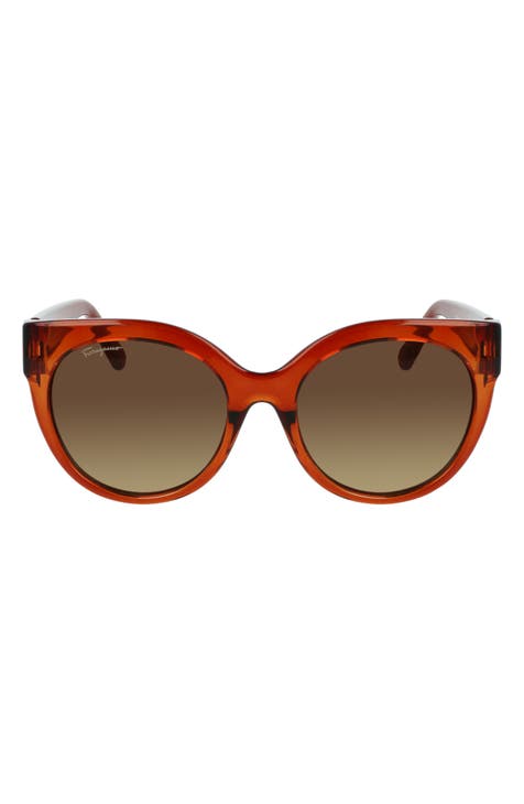 Gancini 53mm Round Sunglasses