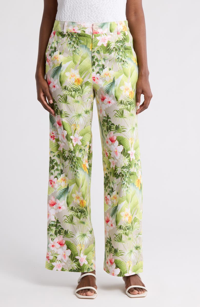 Tommy Bahama Flora Rivera Palma Cost Linen Blend Pants, Main, color,