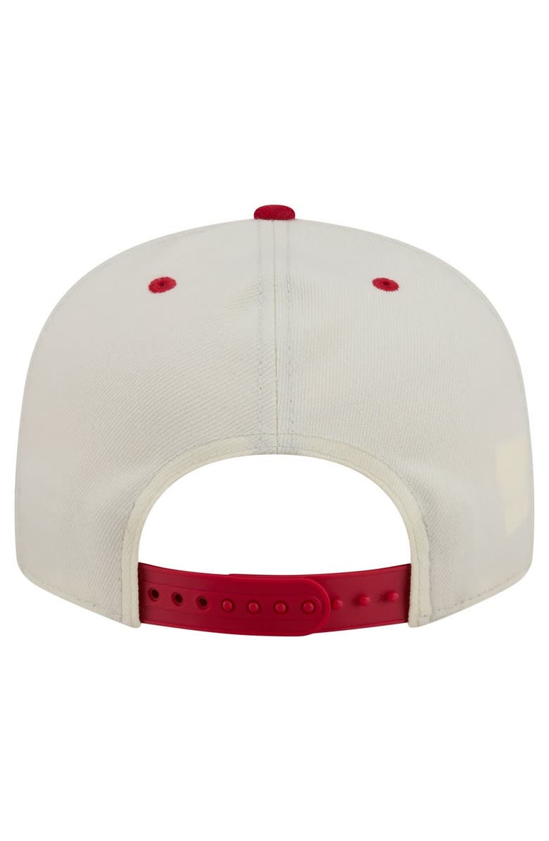 New Era Men's New Era Cream San Francisco 49ers Oversized Slogan 9FIFTY Snapback Hat, Alternate, color, Cream