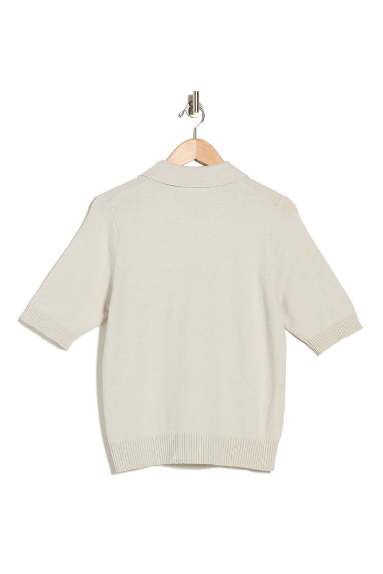 Short Sleeve Sweater, Alternate, color, ECRU