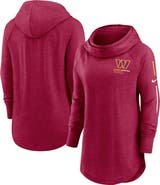Nike Women's Nike Burgundy Washington Commanders Minimal Statement Lightweight Raglan Funnel Neck Pullover Hoodie
