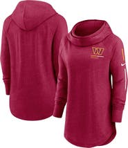 Nike Women's Nike Burgundy Washington Commanders Minimal Statement Lightweight Raglan Funnel Neck Pullover Hoodie