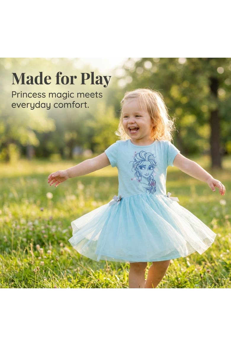 Frozen Queen Elsa Tutu Dress, Alternate, color, Elsa Light Blue