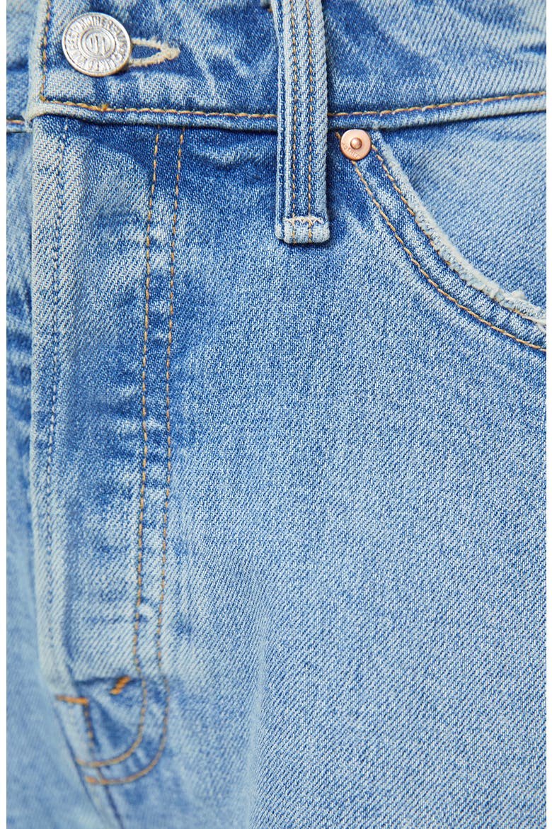 The Flutter Fray Hem Denim Shorts, Alternate, color, I CONFESS