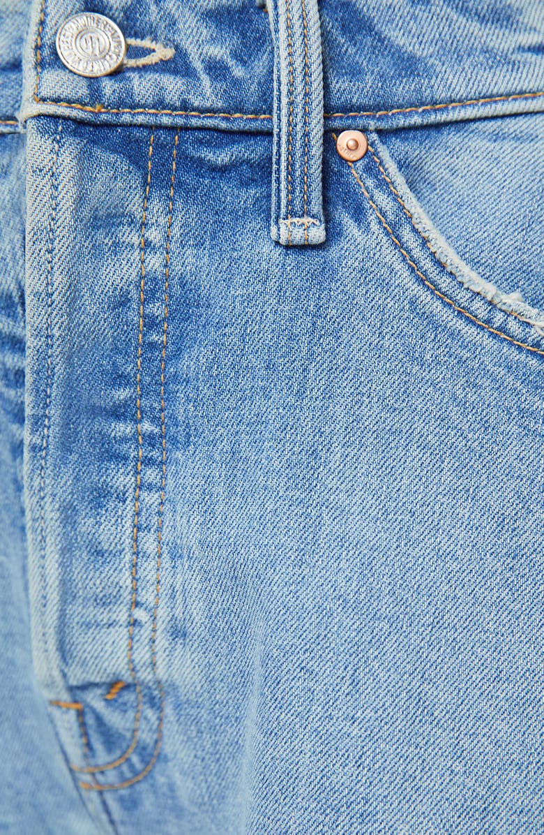 MOTHER The Flutter Fray Hem Denim Shorts, Alternate, color, I Confess