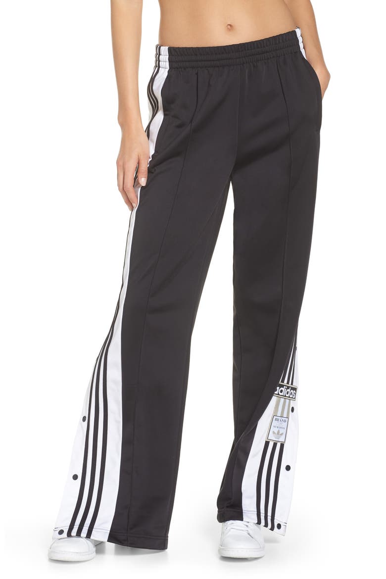 Adibreak Tearaway Track Pants, Main, color, BLACK/ CARBON