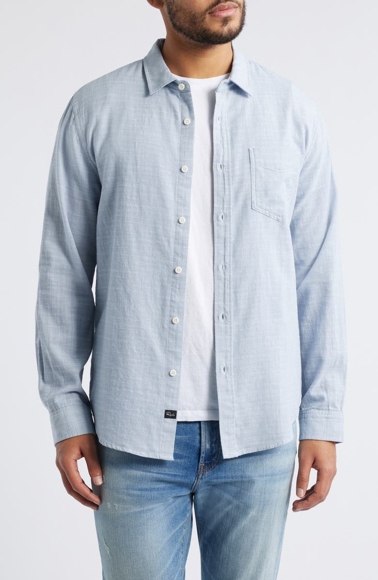 Rails Wyatt Slub Cotton Button-Up Shirt, Main, color, 
