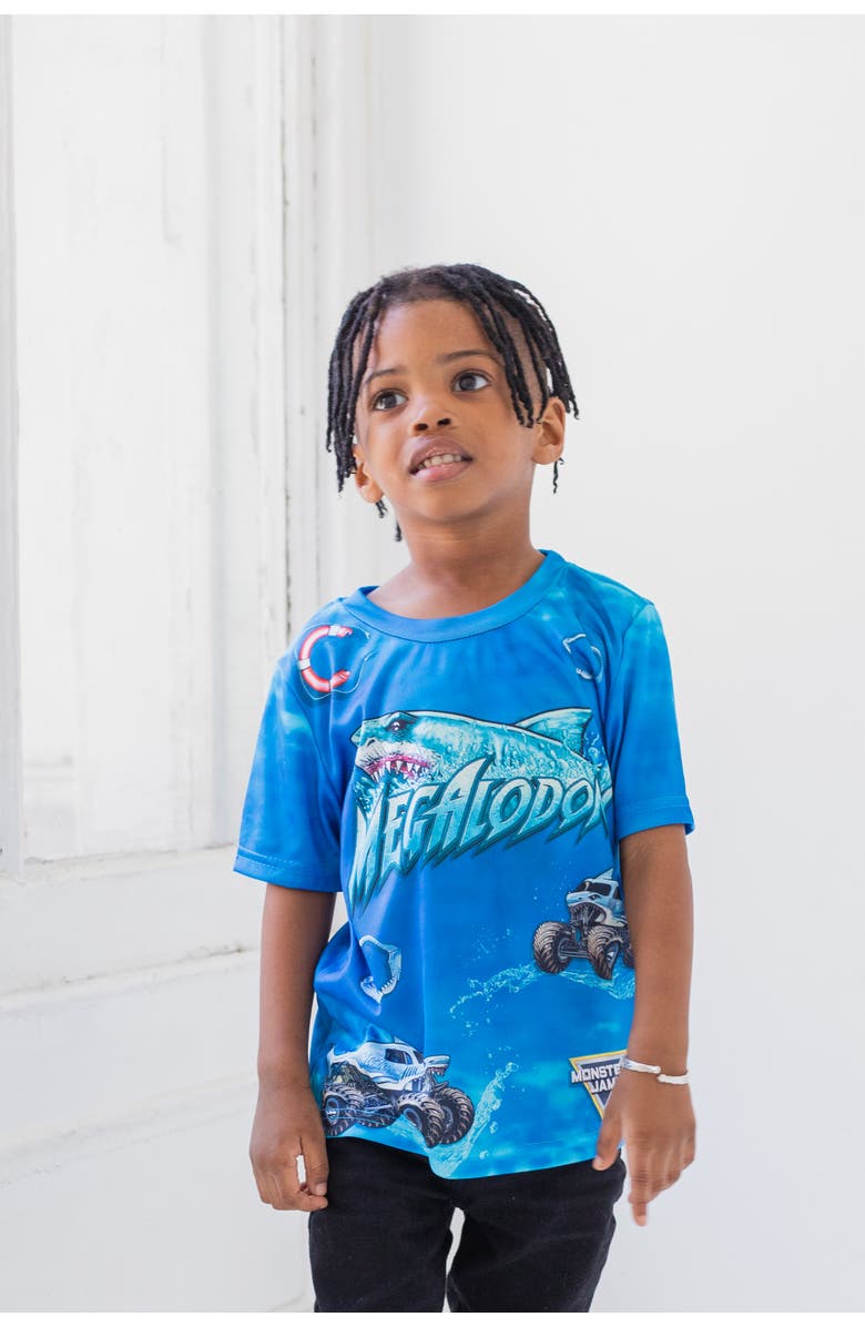 Monster Jam Athletic Jersey Graphic T-Shirt, Alternate, color, Vibrant Monster Jam Graphics