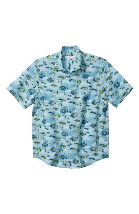 Bahama Coast Fintastic IslandZone® Short Sleeve Button-Up Shirt
