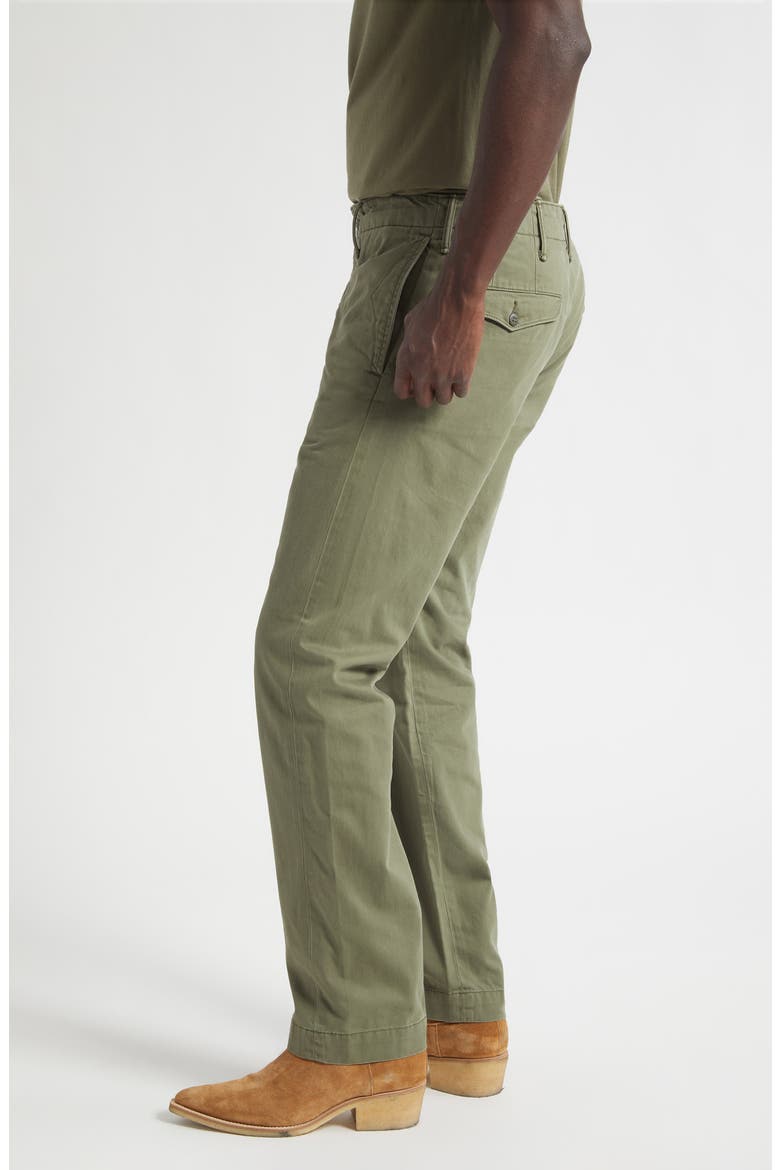 Officer Cotton Twill Chinos, Alternate, color, OLIVE