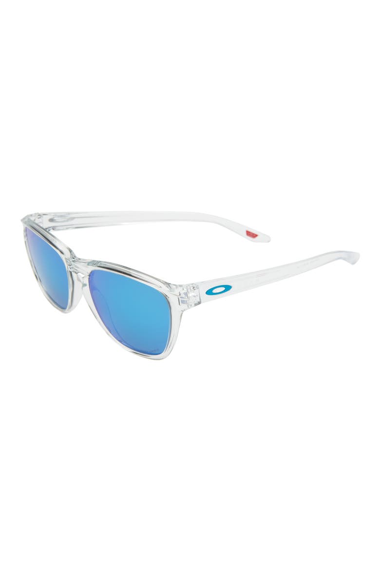 Manorburn 56mm Square Sunglasses, Alternate, color, POLISHED CLEAR/ PRIZM SAPPHIRE
