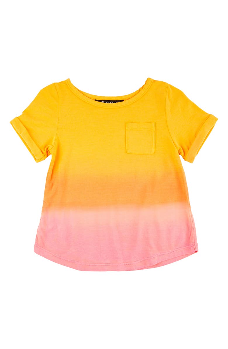 Miki Miette Birdie Ombré Stripe T-Shirt, Main, color, Golden Hour