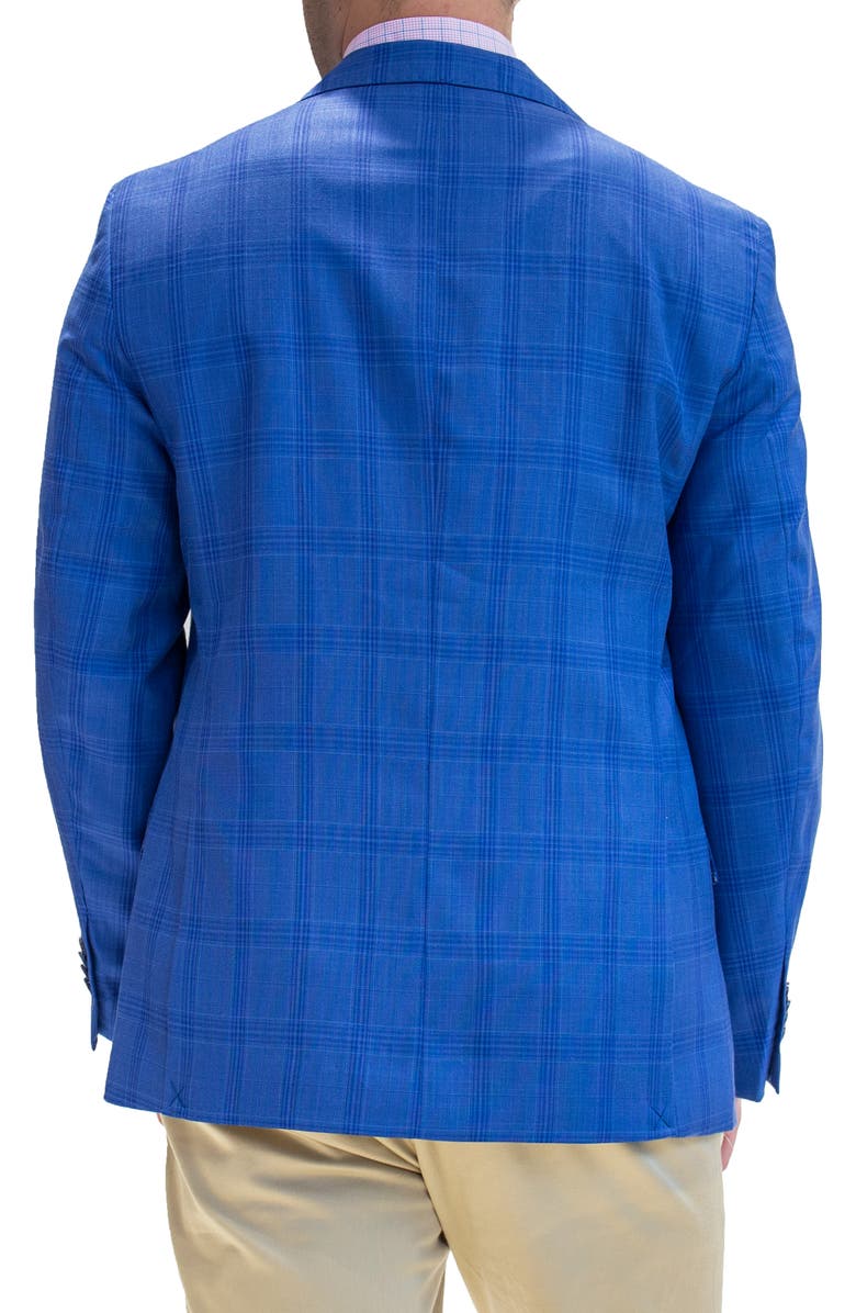TailorByrd Signature Royal Shadow Plaid Sportcoat, Alternate, color, Royal