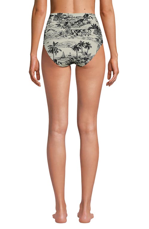 LANDS' END LANDS' END CHLORINE RESISTANT PINCHLESS HIGH WAISTED BIKINI BOTTOMS