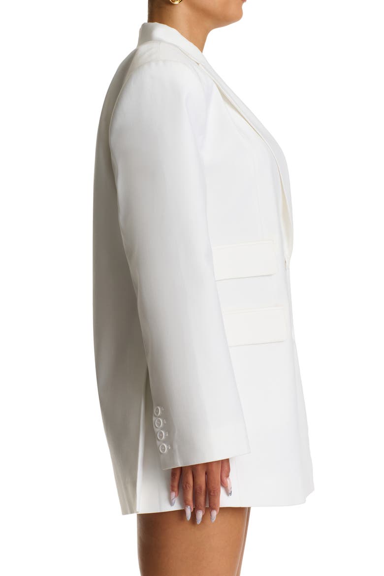 Oversize Long Sleeve Blazer, Alternate, color, WHITE